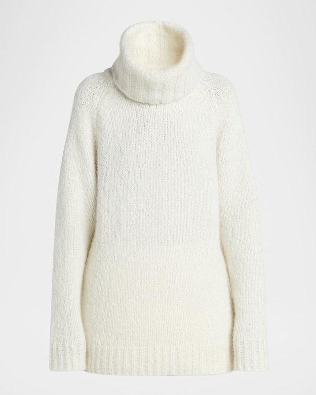 Alpaca-Blend Turtleneck Sweater
